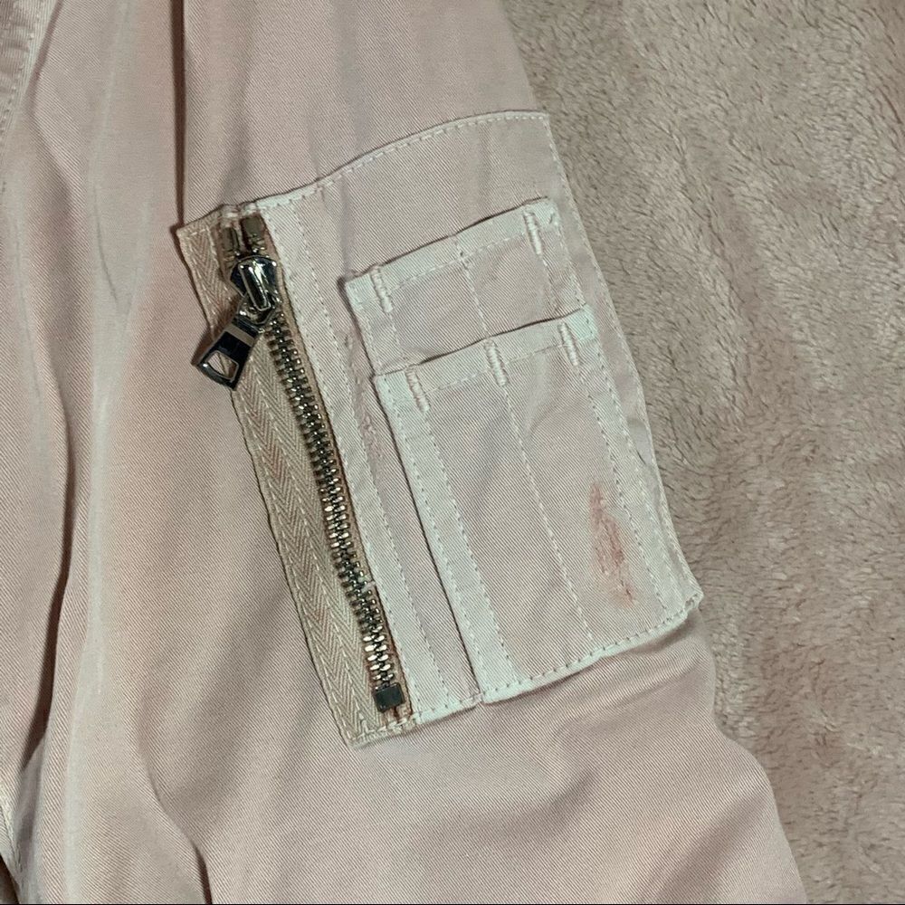 Hudson The Gene Pink Puffer Bomber Jacket S - Picture 4 of 12